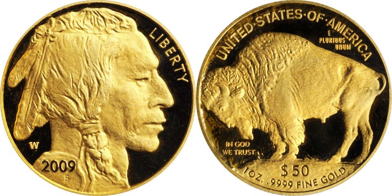 One-Ounce Gold Buffalo

2009-W One-Ounce Gold Buffalo. First Strike. Proof-70 ...