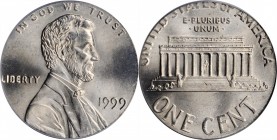 Mint Errors

1999 Lincoln Cent--Struck on a Copper-Nickel Clad Dime Planchet--MS-66 (PCGS).

PCGS# E3154.

Ex Alfred V. Melson Collection.

Es...