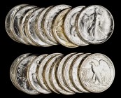 Rolls

BU Roll of 1945-S Walking Liberty Half Dollars.

Housed in a plastic tube. (Total: 20 coins)

From the Bill Gleckler Collection.

Estim...