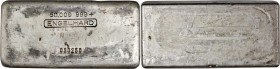 Ingots

Engelhard Silver Ingot. No. 050250. 50.000 Ounces. 999+ Fine.

A pleasing example of the first generation of Engelhard 50 oz. ingots, this...
