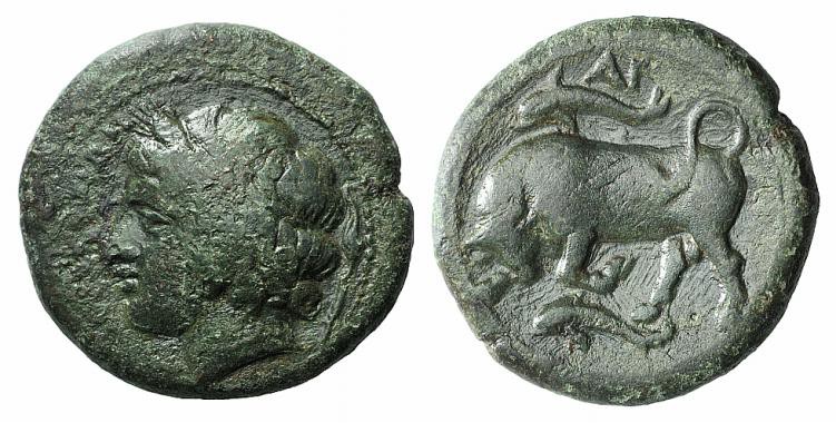 Sicily, Syracuse. Agathokles (317-289 BC). Æ (22mm, 9.36g, 7h), c. 317-310 BC. W...
