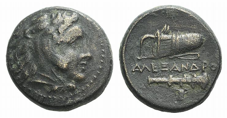 Kings of Macedon, Alexander III ‘the Great’ (336-323 BC). Æ (18mm, 6.10g, 3h). M...