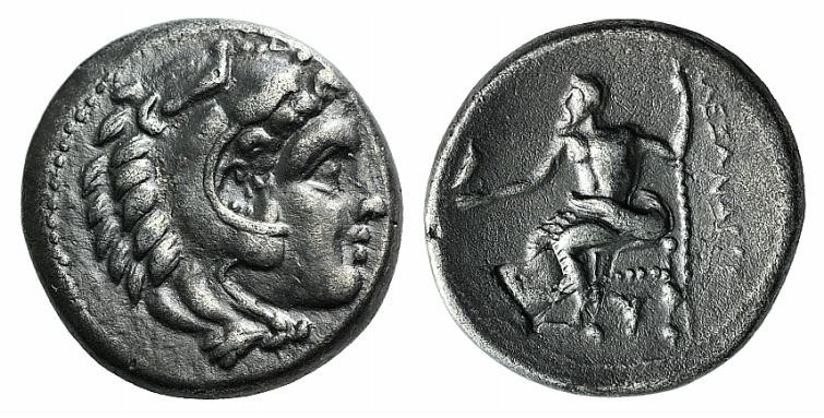 Kings of Macedon, Alexander III “the Great” (336-323 BC). AR Drachm (15mm, 4.25g...
