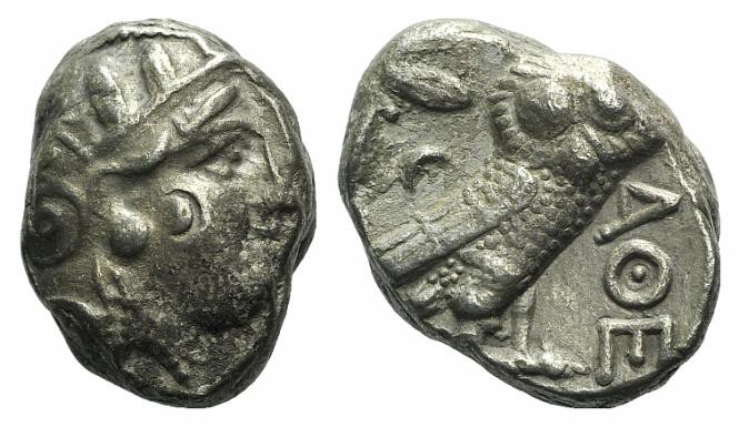 Attica, Athens, c. 327-294 BC. AR Tetradrachm (24mm, 17.06g, 9h). Head of Athena...