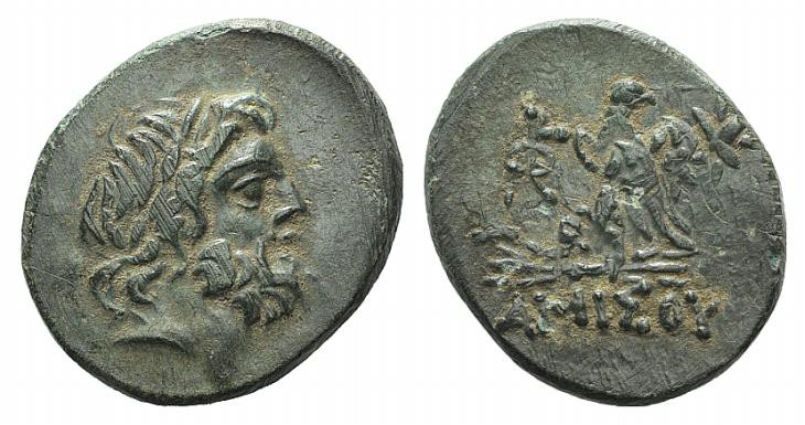 Pontos, Amisos, time of Mithradates VI, c. 85-65 BC. Æ (24mm, 6.20g, 12h). Laure...