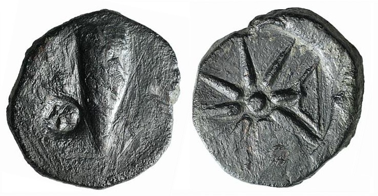 Pontos, Uncertain (Amisos?), c. 130-100 BC. Æ (23mm, 10.35g). Quiver; c/m: helme...