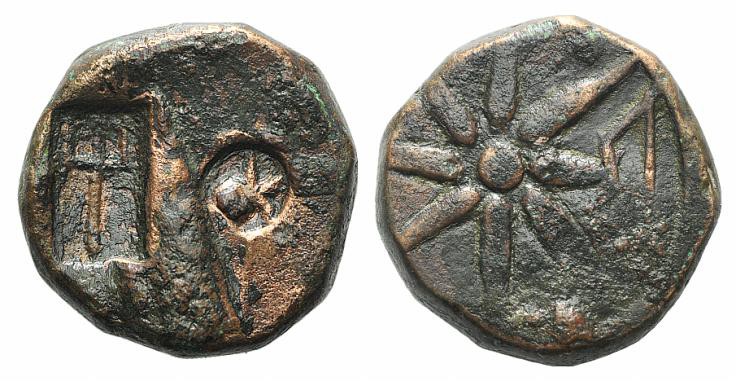 Pontos, Uncertain (Amisos?), c. 130-100 BC. Æ (19mm, 10.29g, 9h). Quiver; c/m: h...