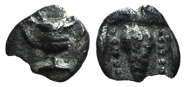 Asia Minor, Uncertain, c. 480-400 BC. AR Tetartemorion (5mm, 0.21g, 12h). Kantha...
