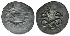 Mysia, Pergamon, c. 166-67 BC. AR Cistophoric Tetradrachm (28mm, 12.47g, 12h), c. 92-88 BC. Cista mystica within ivy wreath. R/ Two serpents entwined ...
