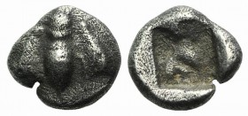 Ionia, Ephesos, c. 550-500 BC. AR Hemiobol (6mm, 0.42g). Bee. R/ Quadripartite incuse square. SNG Kayhan I 115; Rosen 572. VF