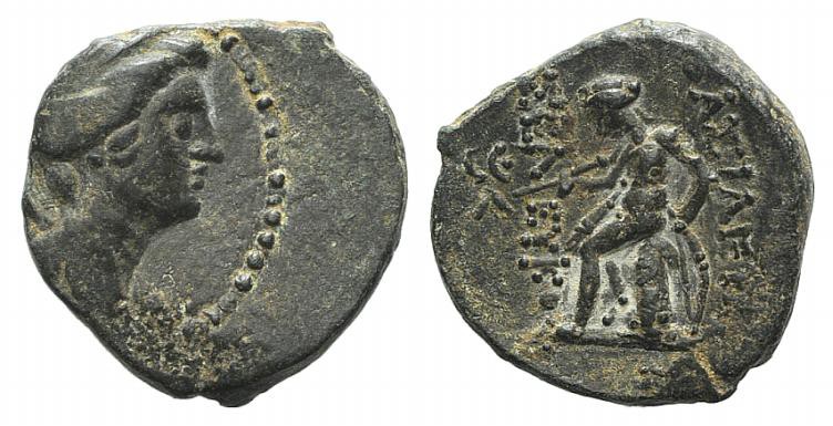 Seleukid Kings, Seleukos III (225/4-222). Æ (16mm, 3.53 g, 2h). Antioch on the O...