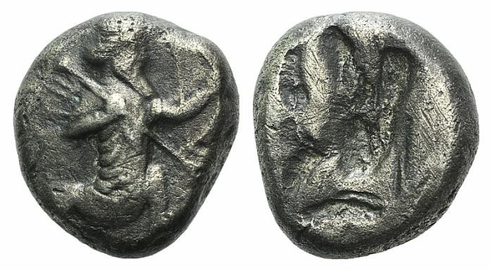Achaemenid Kings of Persia, c. 480-420 BC. AR Siglos (14mm, 5.33g). Persian king...