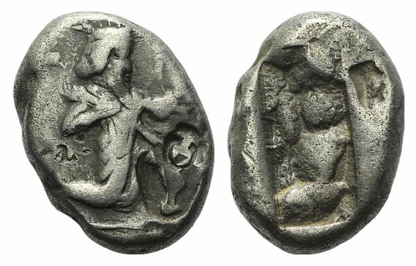 Achaemenid Kings of Persia, c. 480-420 BC. AR Siglos (16mm, 5.37g). Persian king...