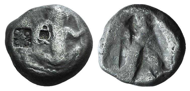 Achaemenid Kings of Persia, c. 455-420 BC. AR Siglos (14mm, 5.07g). Persian king...