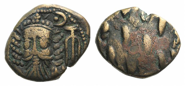 Kings of Elymais, Orodes II (c. AD 100-150). Æ Drachm (15mm, 3.58g). Facing bust...