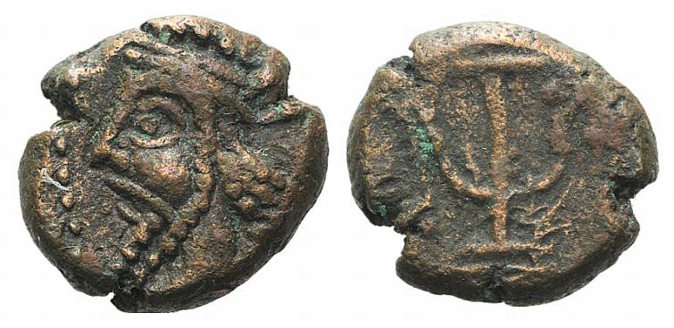 Kings of Elymais, Unidentified King. Æ Unit (10mm, 1.82g). Diademed bust l. R/ A...