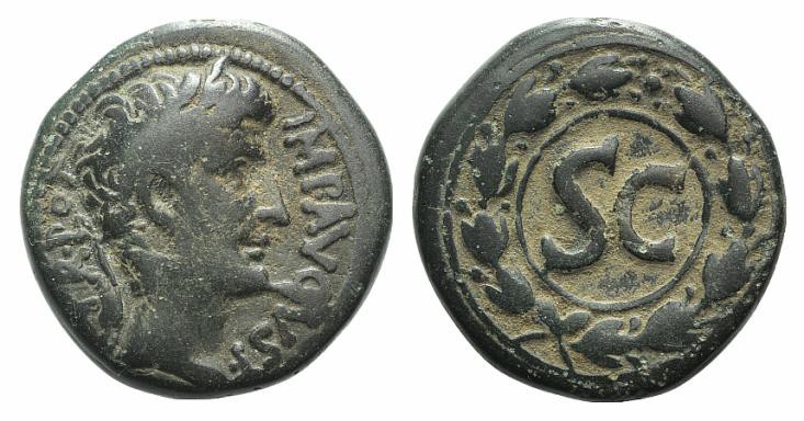 Augustus (27 BC-AD 14). Seleucis and Pieria, Antioch. Æ (26mm, 14.26g, 12h). Lau...