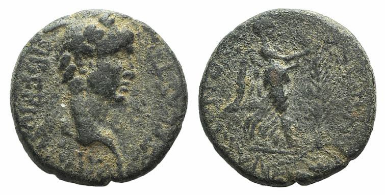 Claudius (41-54). Caria, Antioch ad Maeandrum. Æ (17mm, 4.06g, 12h). Laureate he...