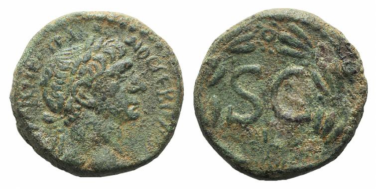 Trajan (98-117). Seleucis and Pieria, Antioch. Æ (21mm, 8.17g, 12h). Laureate he...