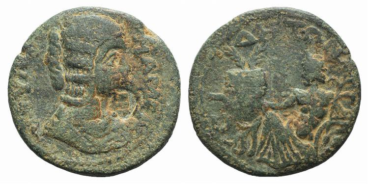 Julia Mamaea (Augusta, 222-235). Pamphylia, Side. Æ (31mm, 17.30g, 12h). Draped ...