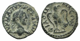 Gordian III (238-244). Phrygia, Philomelium. Æ (15mm, 1.90g, 6h). Laureate head r. R/ Eagle standing slightly l., head r. SNG von Aulock 3928. Green p...