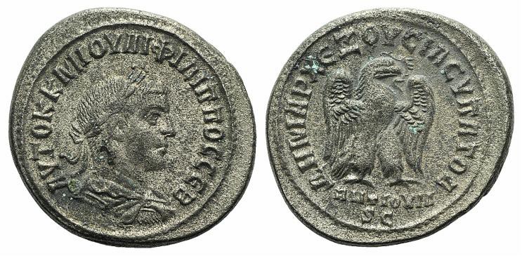 Philip I (244-249). Seleucis and Pieria, Antioch. BI Tetradrachm (29mm, 10.34g, ...