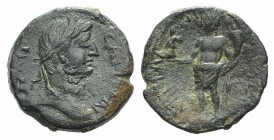 Gallienus (253-268). Thracian Chersonesus, Coela. Æ (24mm, 9.58g, 12h). Laureate head r. R/ Genius standing l., holding cornucopia and statuette. Varb...