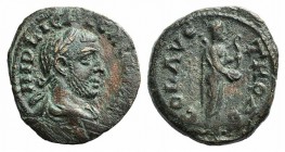 Gallienus (253-268). Troas, Alexandria Troas. Æ (21mm, 5.06g, 12h). Laureate, draped and cuirassed bust r. R/ Statue of Apollo Smintheus r. Bellinger ...