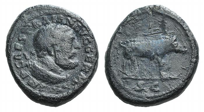 Trajan (98-117). Æ Quadrans (15mm, 3.21g, 6h). Rome, c. 98-102. Diademed bust of...
