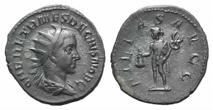 Herennius Etruscus (AD 251). AR Antoninianus (20mm, 3.01g, 6h). Rome, AD 251. Ra...