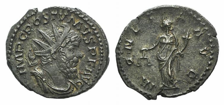 Postumus (260-269). AR Antoninianus (21mm, 3.68g, 6h). Treveri, 263-5. Radiate, ...