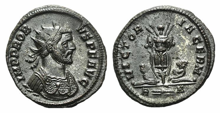 Probus (276-282). Radiate (20mm, 4.15g, 6h). Rome, AD 281. Radiate and cuirassed...