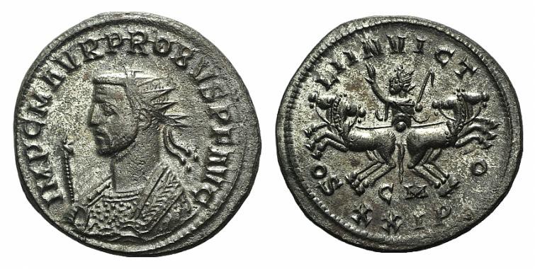 Probus (276-282). Radiate (22mm, 4.24g, 6h). Cyzicus, AD 281. Radiate bust l. in...