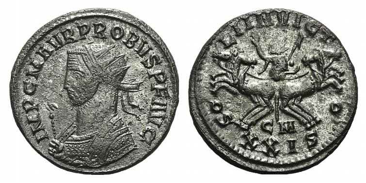 Probus (276-282). Radiate (21mm, 3.67g, 6h). Cyzicus, AD 281. Radiate bust l. in...