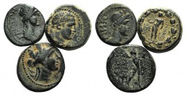 Lot of 3 Roman Provincial Æ coins, to be catalog. Lot sold as is, no returns