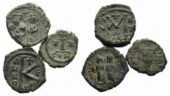 Lot of 3 Byzantine Æ coins, to be catalog. Lot sold as is, no returns