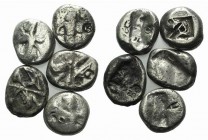 Lot of 5 Siglos of the Achaemenid Empire. Lot sold as it, no returns