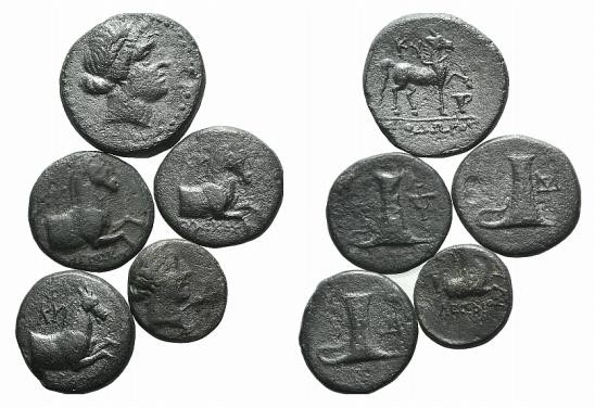 Lot of 3 Greek Æ coins, to be catalog. Lot sold as it, no returns