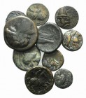 Lot of 10 Greek Æ coins, to be catalog. Lot sold as it, no returns