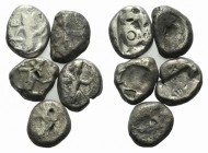 Lot of 5 Siglos of the Achaemenid Empire. Lot sold as it, no returns