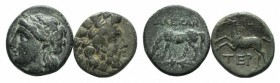 Lot of 2 Greek Æ coins, to be catalog. Lot sold as it, no returns