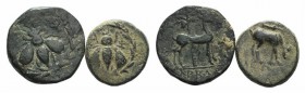 Lot of 2 Greek Æ coins, to be catalog. Lot sold as it, no returns