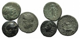 Lot of 3 Greek Æ coins, to be catalog. Lot sold as it, no returns