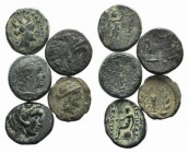 Lot of 5 Greek Æ coins, to be catalog. Lot sold as it, no returns