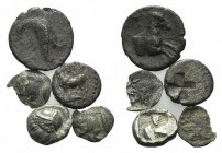 Lot of 5 Greek AR coins, to be catalog. Lot sold as it, no returns