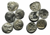 Lot of 5 Greek AR coins, to be catalog. Lot sold as it, no returns