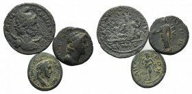 Lot of 3 Roman Provincial Æ coins, to be catalog. Lot sold as it, no returns