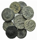 Lot of 10 Later Roman Imperial Æ coins, to be catalog. Lot sold as it, no returns