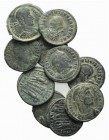 Lot of 9 Later Roman Imperial Æ coins, to be catalog. Lot sold as it, no returns