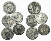 Lot of 5 Roman Imperial Denari, to be catalog. Lot sold as it, no returns